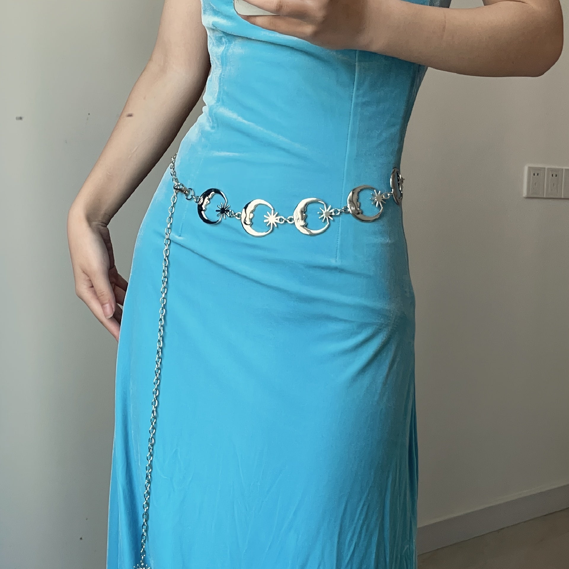 Vintage Style Moon Waist Chain Belt