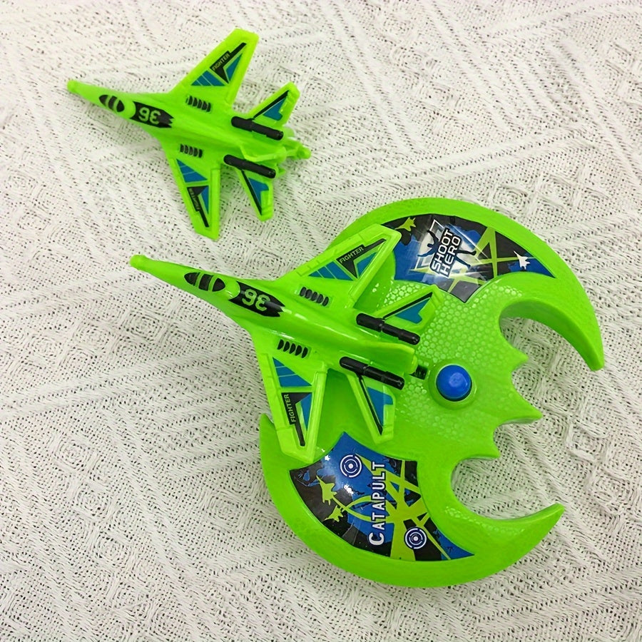 Catapult Toy Launcher with 2 Planes for Outdoor Sports
