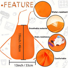 12pcs Art Smocks for Kids & Adults - Painting Aprons for Kitchen & Classroom