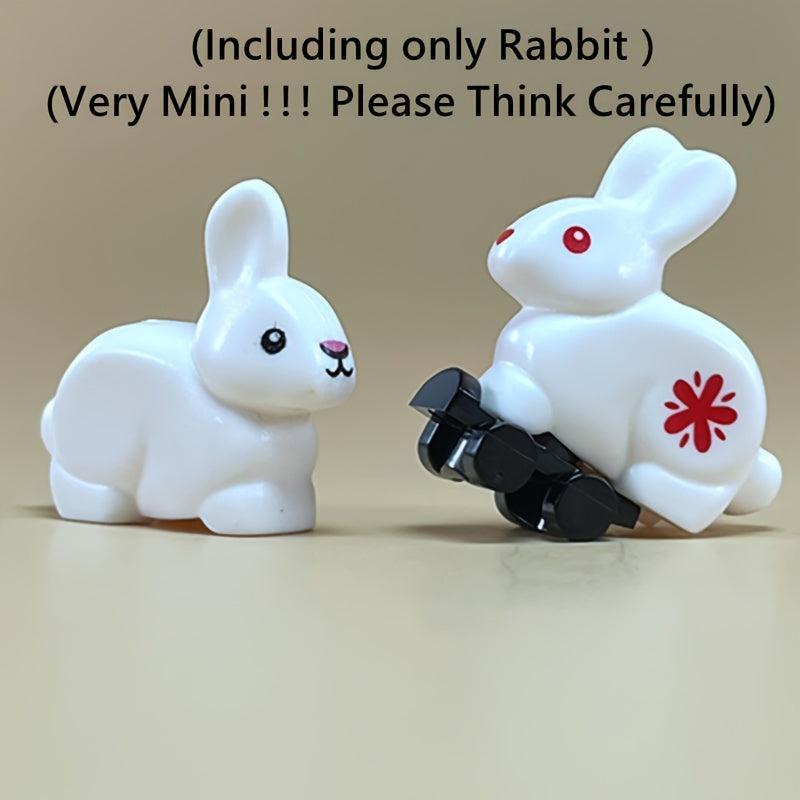 9pcs Mini Building Block Lovely Rabbit Anime DIY Animal Park Gift