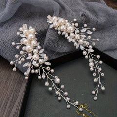 2pcs Pearl Branches Hair Clips Girls Party Fairy Bridal Fresh Hair Accessories