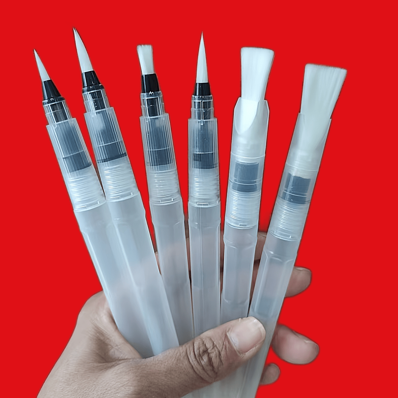 12pcs Watercolor Brush Pen Set Vibrant Colors Easy Refill Portable