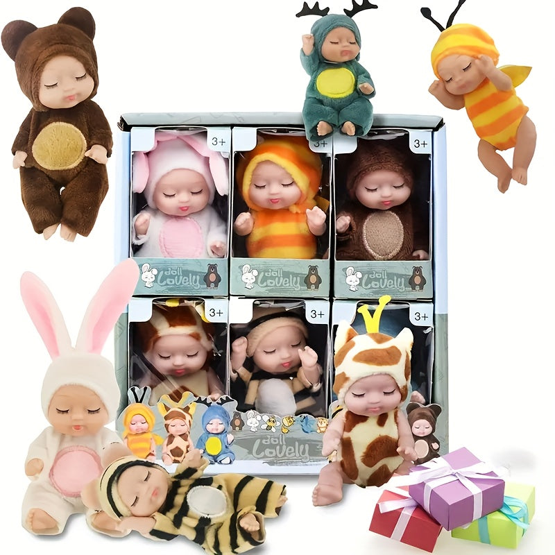 6pcs Baby Dolls Pajama Fairy Toy 10 Animal Princess Doll Gift