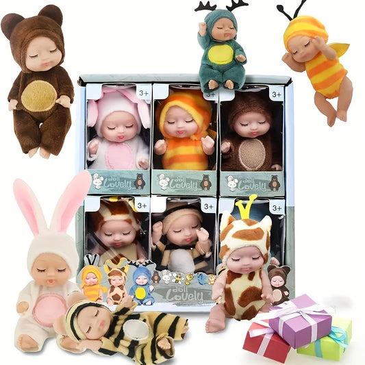 6pcs Baby Dolls Pajama Fairy Toy 10 Animal Princess Doll Gift