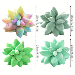 Succulent Plant Throw Pillow Plush Toy for Home Decoration