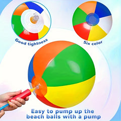 Colorful Inflatable Beach Ball for Boys and Girls