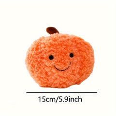 Halloween Pumpkin Plush Toy Pillow Soft Stuffed Pumpkin with Smiling Face