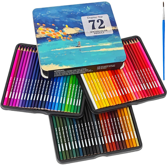 Watercolour Pencils 72 Colors Blendable for Drawing Sketching Shading