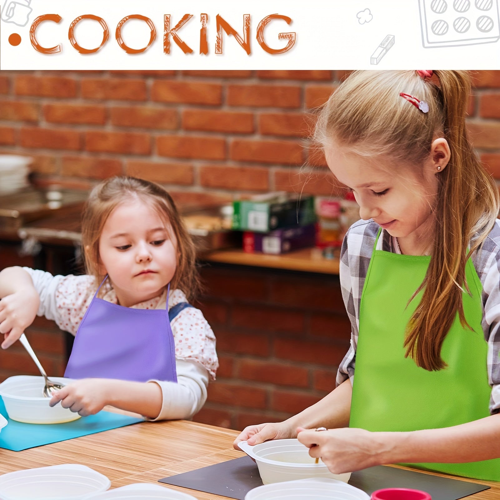 12pcs Art Smocks for Kids & Adults - Painting Aprons for Kitchen & Classroom