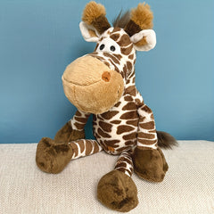 Realistic Plush Giraffe Toy for Kids 0-3 Years - Cuddly Stuffed Doll