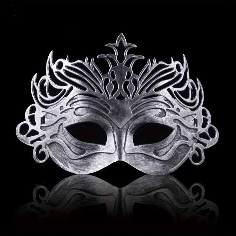 Royal Style Crown Eye Mask Half Face Mask Halloween Cosplay Prop