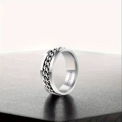PANASH 8mm Titanium Steel Ring for Couples