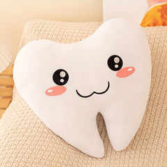 Funny Tooth Plush Toy Teeth Pillow Dolls Fairy Pillow Soft Stuffed Dental Gift