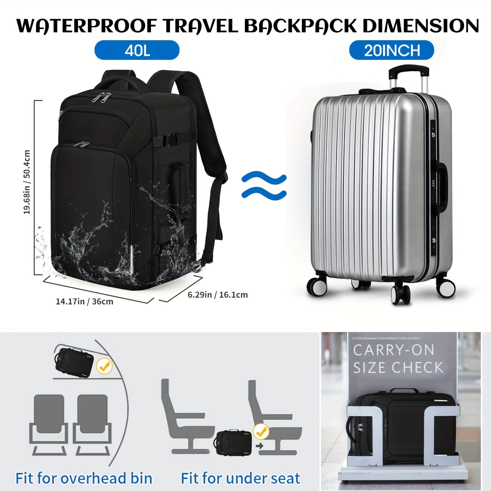 Large Laptop Backpack Water Resistant Dedicated Compartment Versatile Features