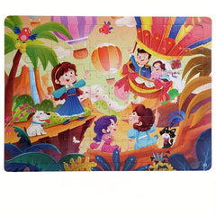 Wooden Jigsaw Puzzle Set for Kids - Cartoon & Animal Themed Toy