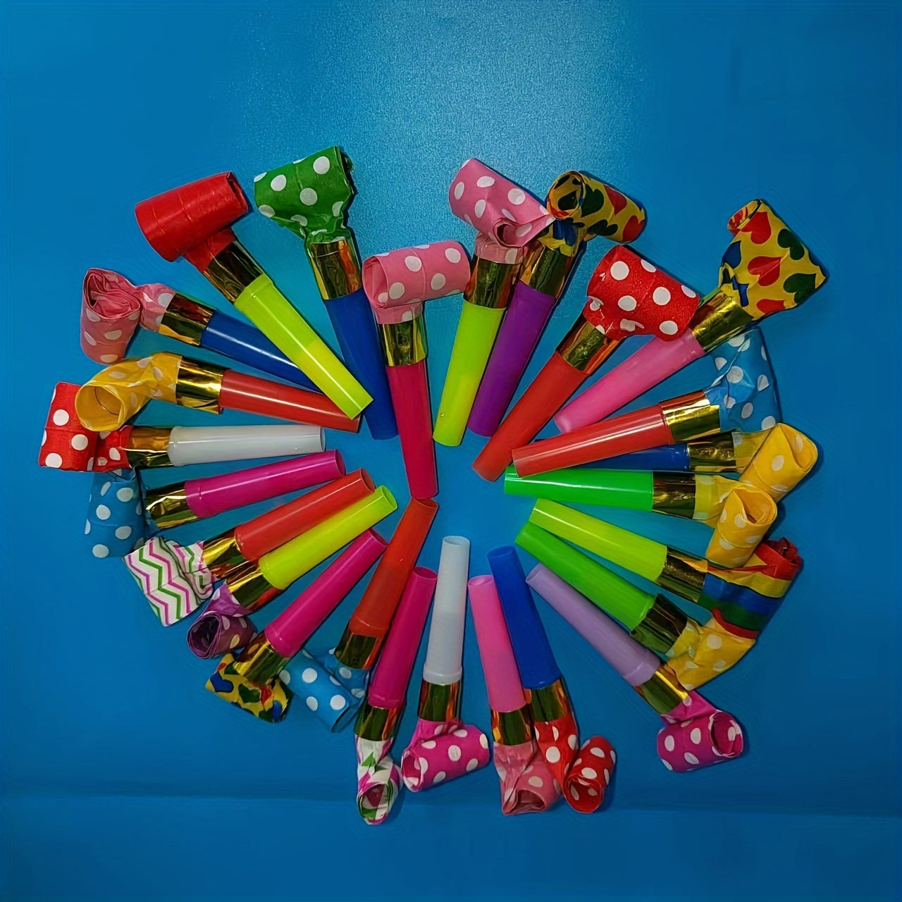 50pcs Colorful Noise Makers for Birthdays