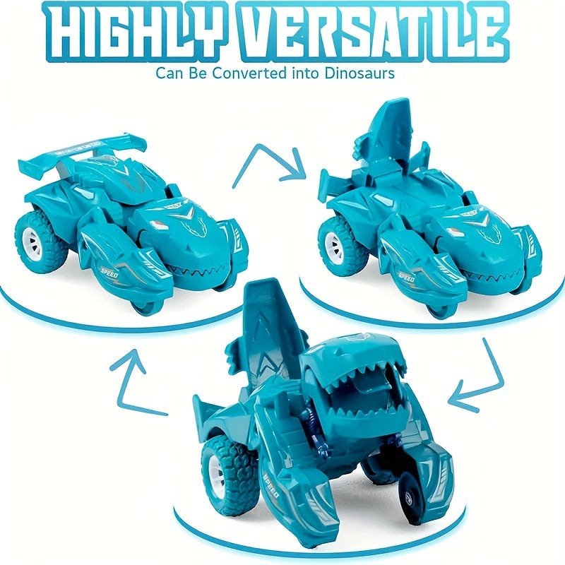 Deformation Dinosaur Car Toy 2-in-1 Auto Dino Transformation as Gift