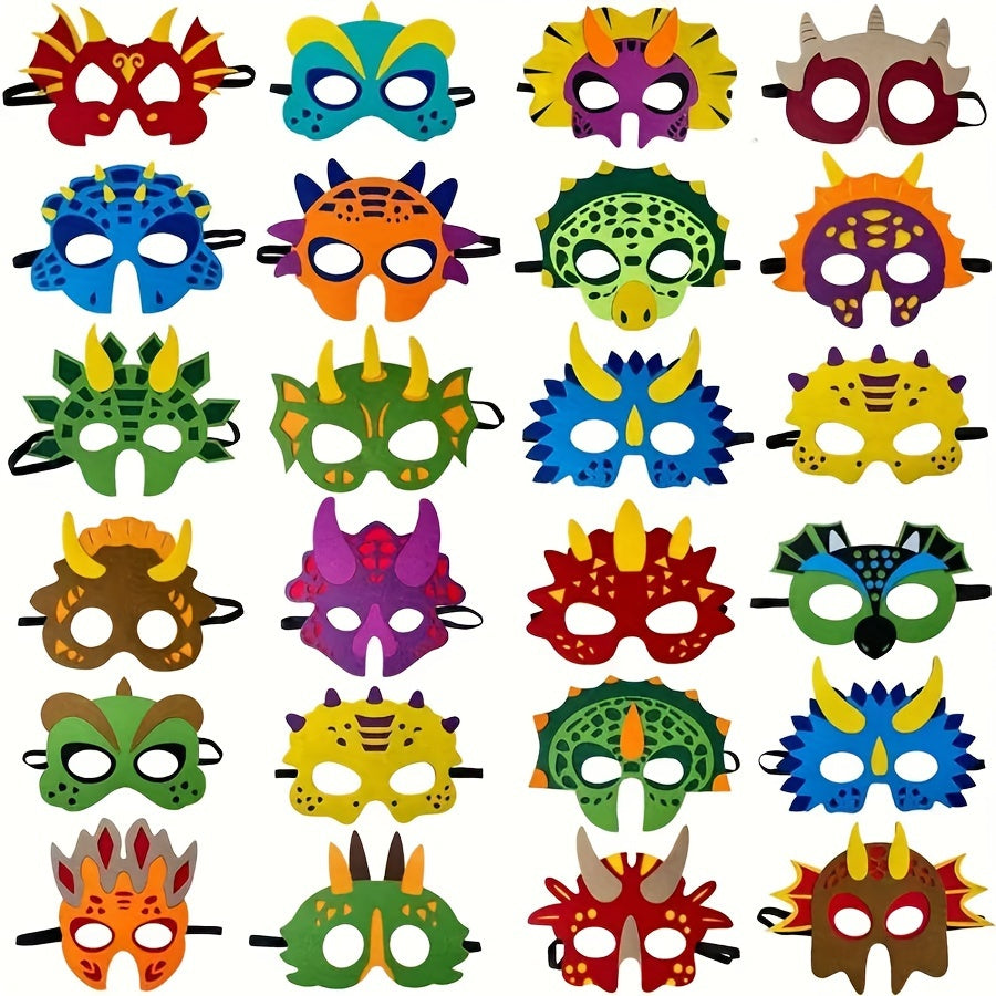 Dinosaur Masks Party Felt for Dinosaur Party Decorations Different Types