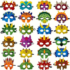 Dinosaur Masks Party Felt for Dinosaur Party Decorations Different Types