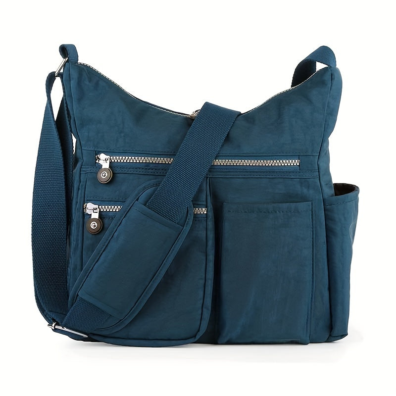 Waterproof Anti Theft Crossbody Bag Durable Nylon Satchel for Men & Women