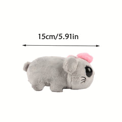 Grey Hamster Plush Toy Mini Mouse Stuffed Animal Gift & Decor