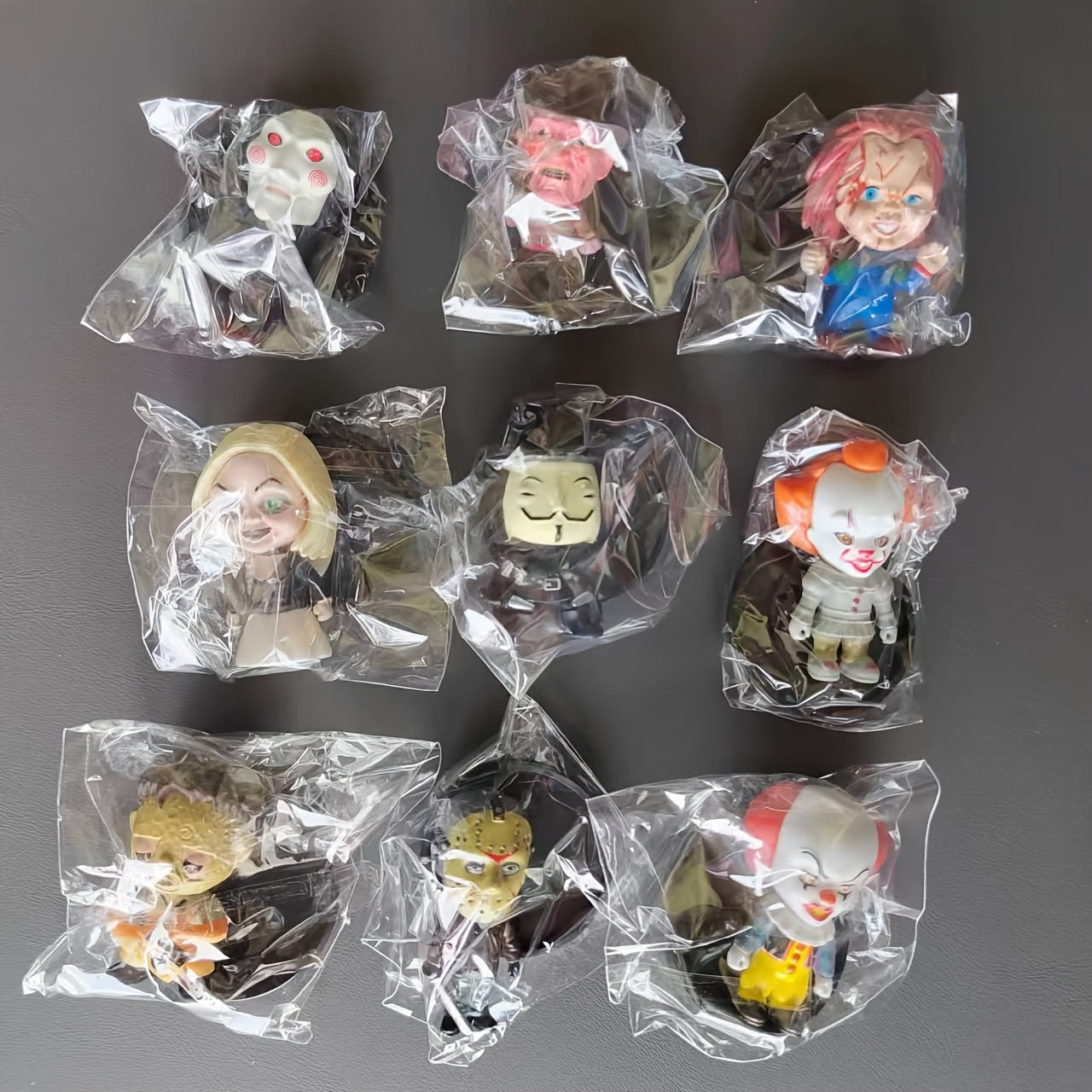 Creepy Horror Character PVC Toy Dolls Set for Halloween Decor