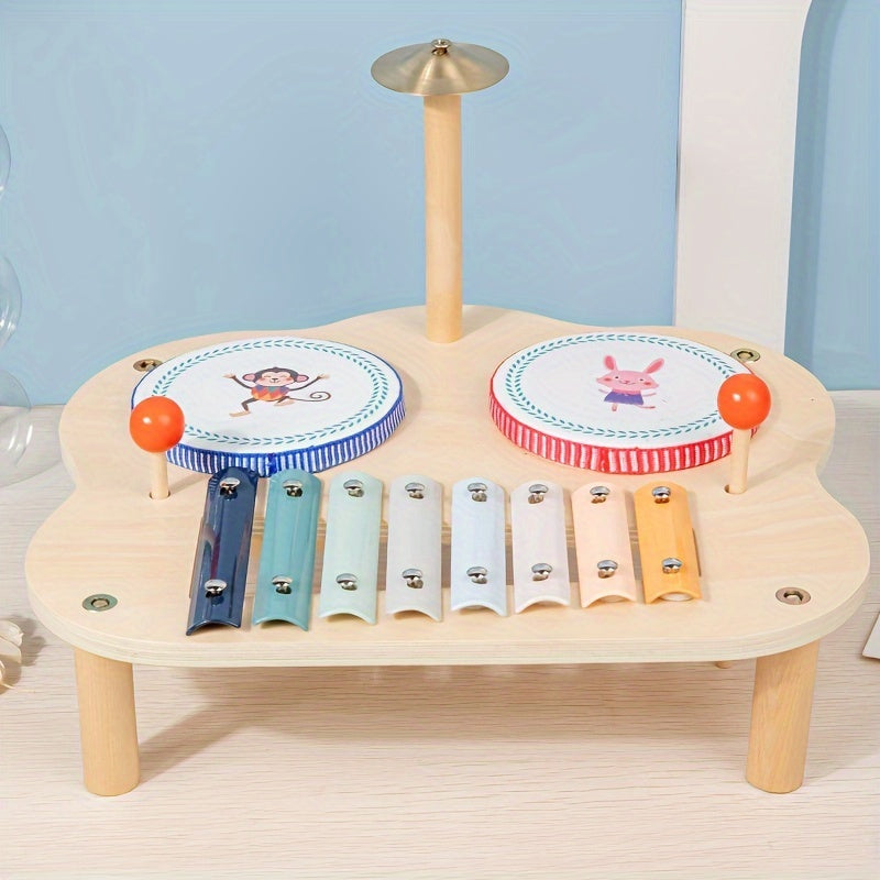 Kids' Drum Set with Xylophone and Cymbal