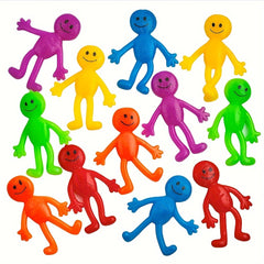 10pcs TPR Soft Rubber Stretchy Bendable Man Prize Box Toys