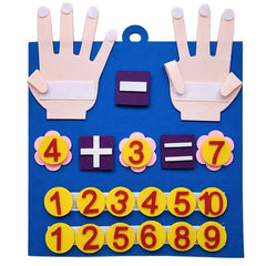 Felt Finger Numbers Math Toy for Kids - Counting Early Learning Toy