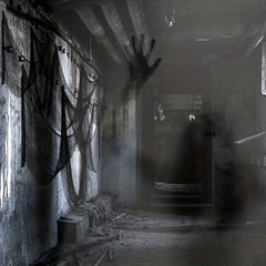 Spooky Creepy Cloth Fabric Halloween Decoration - 30x72inch Size