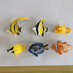 6pcs Mini Ocean Small Fish Soft Glue Children's Toys