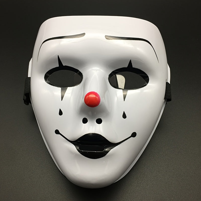 Halloween Face Mask Hand Painted PVC Street Dance Style