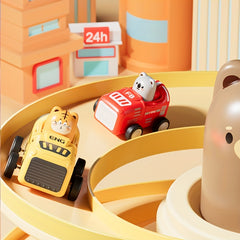 Animal Toy Cars - Perfect Gift for Youngsters - Durable Plastic - Red Yellow