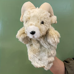 Plush Animal Hand Puppet for Creativity Motor Skills Cow Lamb Puppy Pig