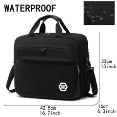 Men's Briefcase Laptop Bag For Work Business Shoulder Handbag