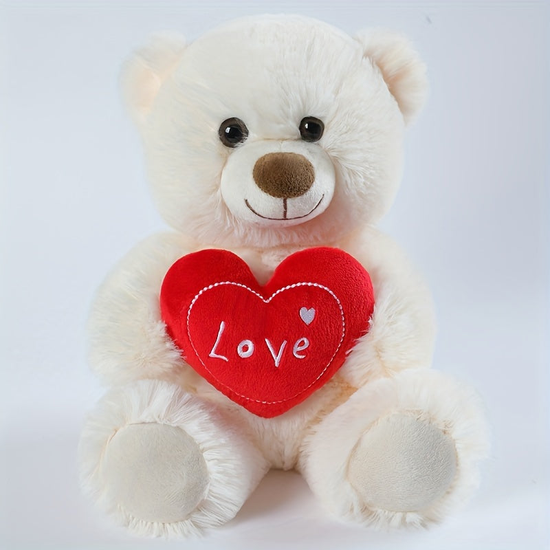 Soft Love Heart Bear & Dog Plush Toy - Perfect Christmas Gift for Anyone