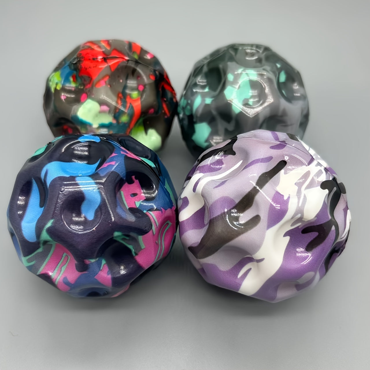 Camouflage Space Bouncy Ball Moon Surface Soccer Training