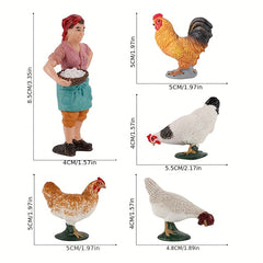 Fantarea Farm Playset PVC Figurines Eco Friendly Learning