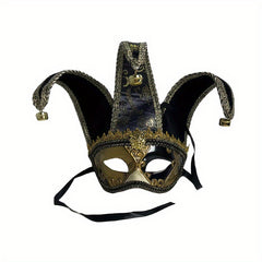 Venetian Style Halloween Mask - Durable Plastic