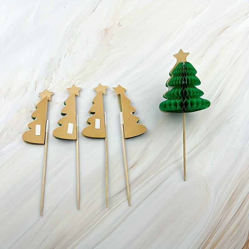 Christmas Beehive Cocktail Decoration Bamboo Stick Cake Fruit Stick