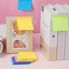 100pcs Horizontal Sticky Notes Bright Colors for Messages