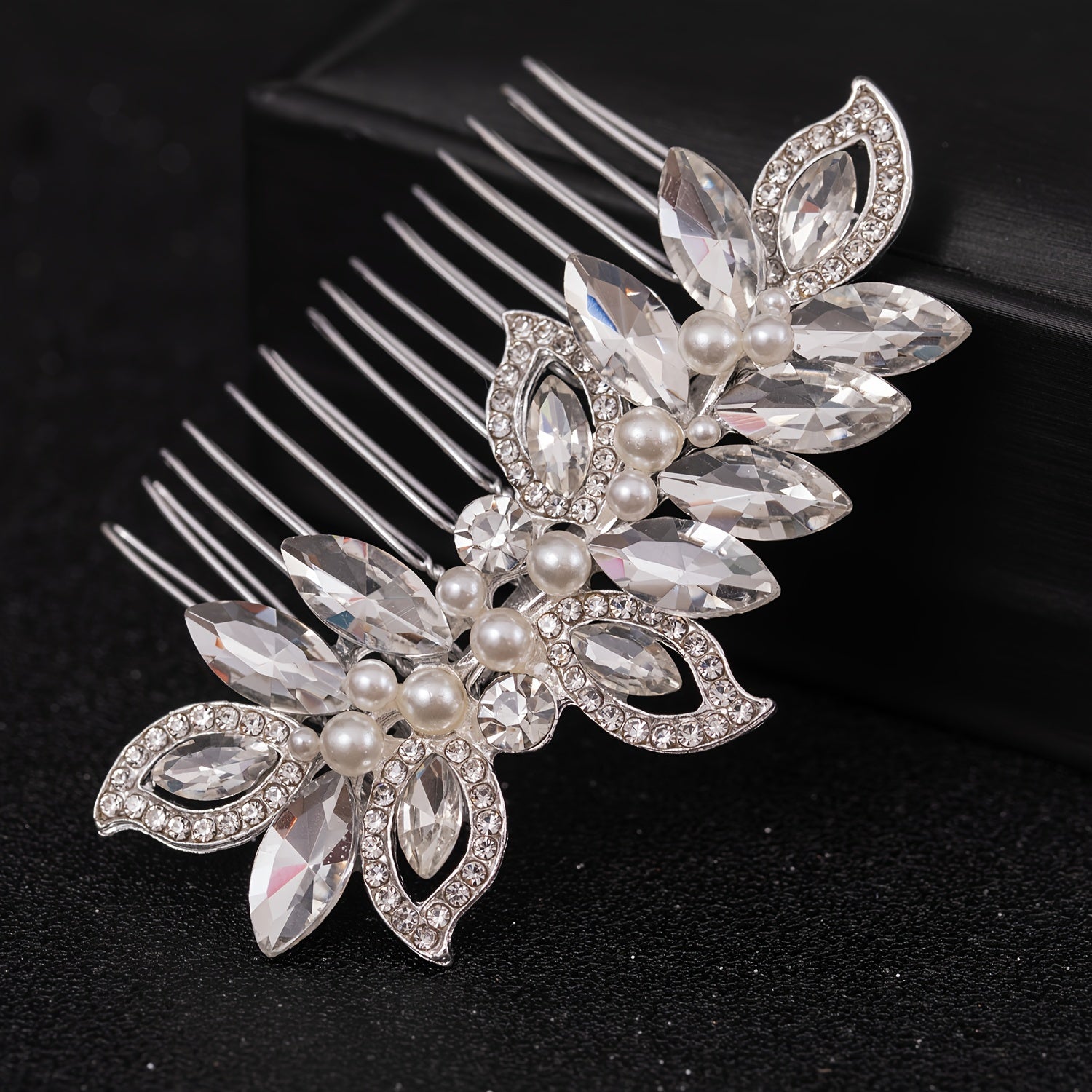 Bridal Wedding Hair Comb Rhinestone Crystal