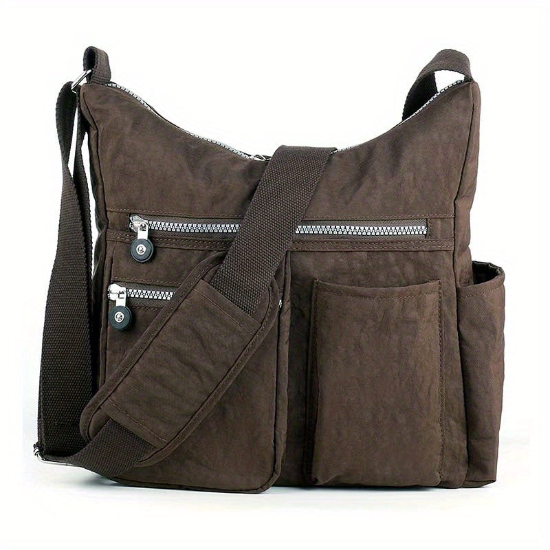 Waterproof Anti Theft Crossbody Bag Durable Nylon Satchel for Men & Women