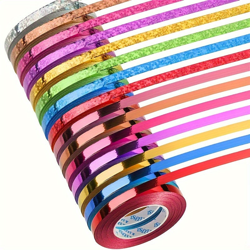 10pcs Metallic Curling Ribbon 1.5 Wide Assorted Colors for Christmas Gift Wrappi