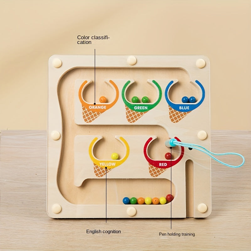Magnetic Digital Bead Maze Toy - Logical Thinking & Cognitive Training