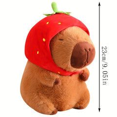 Capybara Plush with Strawberry Delight Ultra Soft Anime Stuffed Animal Toy