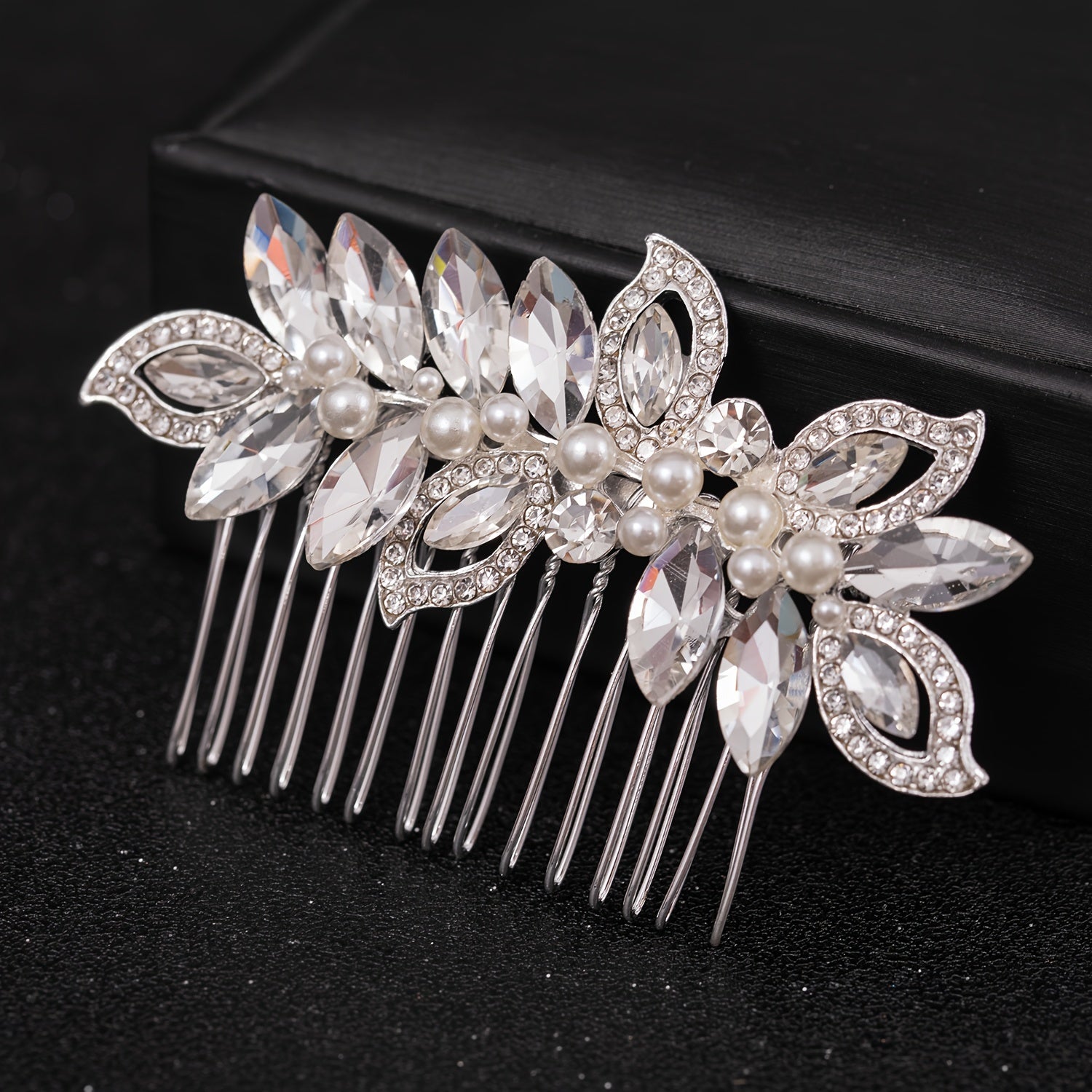 Bridal Wedding Hair Comb Rhinestone Crystal