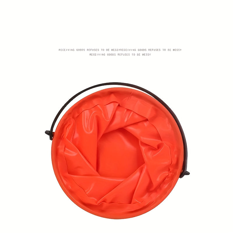 2pcs Mini Folding Beach Buckets for Kids Durable PVC Sand & Water Play