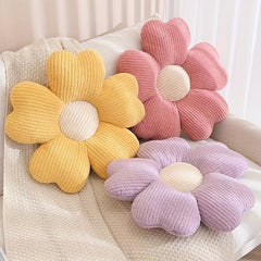 Plush Flower Pillow for Kids Bedroom Decor and Window Seating