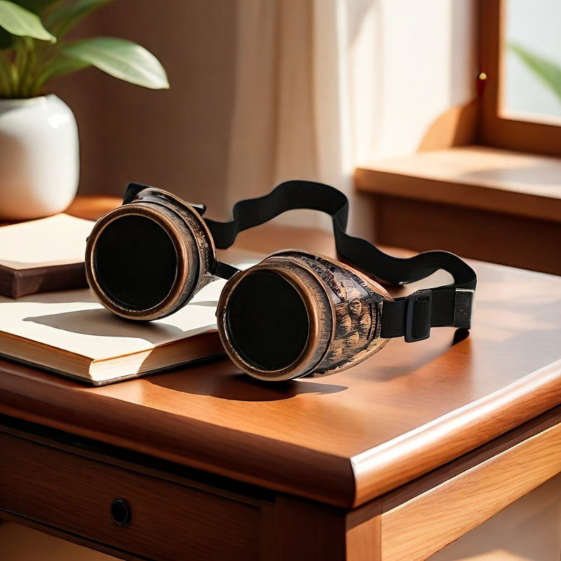 Steampunk Retro Goggles Costume Eyewear for Halloween Welding